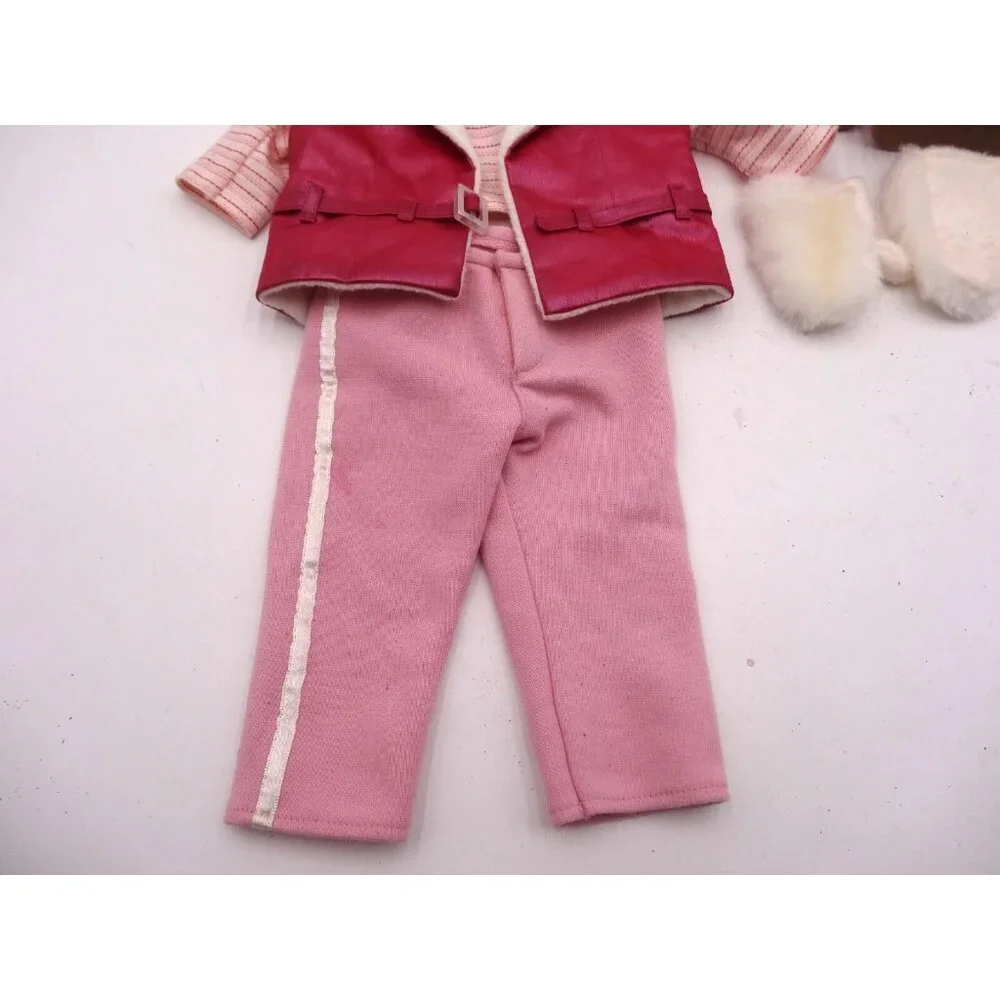 American Girl Pink Winter Snow Ski Trip Outfit 2002 JLY Just Like You and Hanger